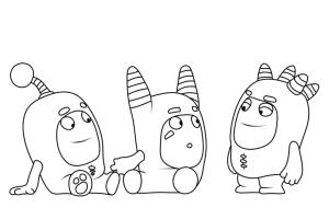 Oddbods boyama sayfası,  coloring page, Oddbods Yazdırılabilir, 