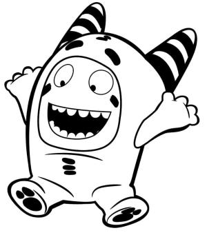 Oddbods boyama sayfası,  coloring page, Oddbods’tan Pogo, 