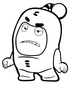 Oddbods boyama sayfası,  coloring page, Oddbods’tan Jeff, 