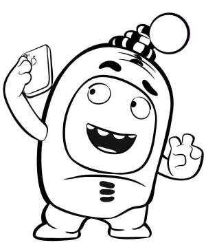 Oddbods boyama sayfası,  coloring page, Oddbods’tan Newt, 