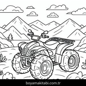 Off Road boyama sayfası – ücretsiz yazdır, boyama etkinliği