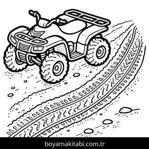 Off Road boyama sayfası – eğitici aktivite, yaratıcılık