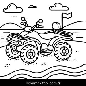 Off Road boyama sayfası – yaratıcılık, eğlenceli etkinlik