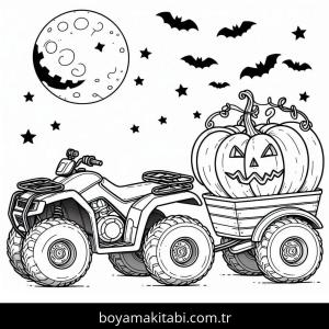 Off Road boyama sayfası – el becerilerini geliştirir, boyama çalışması