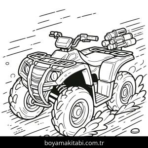 Off Road boyama sayfası – evde etkinlik, ücretsiz yazdır