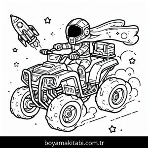 Off Road boyama sayfası – yaratıcılığı geliştirir, keyifli zaman
