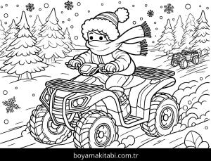Off Road boyama sayfası – PDF indir, sevimli karakter