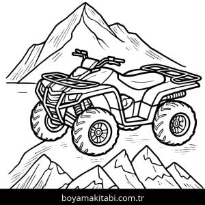 Off Road boyama sayfası – PDF indir, sevimli karakter