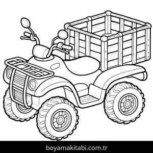 Off Road boyama sayfası – eğitici aktivite, yaratıcılık