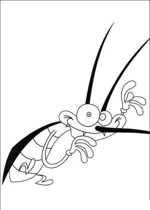 Oggy ve Hamamböceği boyama sayfası,  coloring page, Komik Joey, 