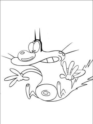 Oggy ve Hamamböceği boyama sayfası,  coloring page, Komik Oggy, 