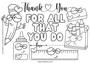 Öğretmen boyama sayfası – eğitici aktivite, yaratıcılık