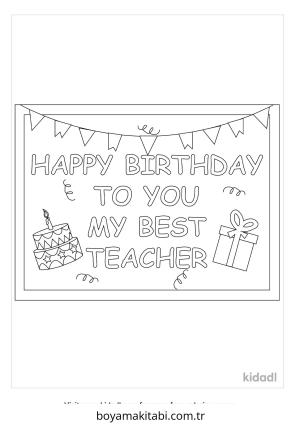 Öğretmen boyama sayfası – boyama etkinliği, çocuk aktivitesi