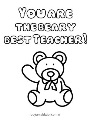 Öğretmen boyama sayfası – boyama çalışması, yaratıcılığı geliştirir