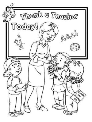 Öğretmenler Günü boyama sayfası,  coloring page, Bugün Bir Öğretmensiniz, 