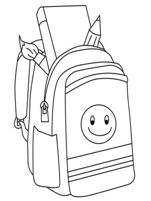 Okul öncesi boyama sayfası,  coloring page, Çocuklar Sırt Çantası, 