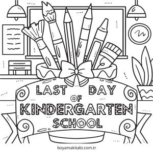 Okul boyama sayfası – ücretsiz yazdır, boyama etkinliği