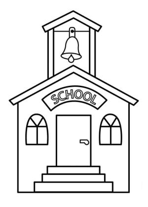 Okul boyama sayfası,  coloring page, Iyi Okul, 