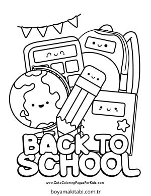 Okula Dönüş boyama sayfası – ücretsiz yazdır, boyama etkinliği
