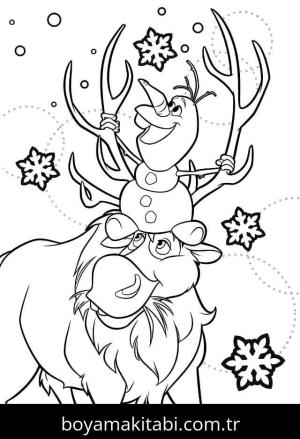 Olaf boyama sayfası – yaratıcılığı geliştirir, keyifli zaman