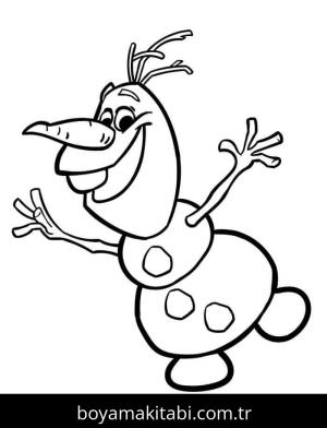 Olaf boyama sayfası – evde etkinlik, ücretsiz yazdır