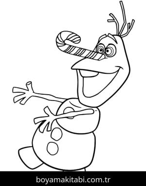 Olaf boyama sayfası – okul öncesi, evde etkinlik