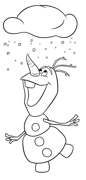 Olaf boyama sayfası,  coloring page, Kar ile Mutlu Olaf, 