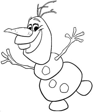 Olaf boyama sayfası,  coloring page, Mutlu Olaf, 