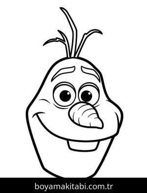 Olaf boyama sayfası – boyama etkinliği, çocuk aktivitesi