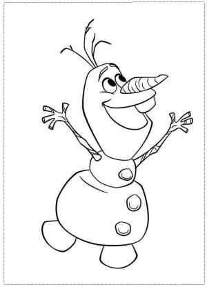 Olaf boyama sayfası,  coloring page, Eğlenceli Olaf, 