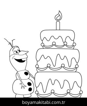 Olaf boyama sayfası – PDF indir, sevimli karakter