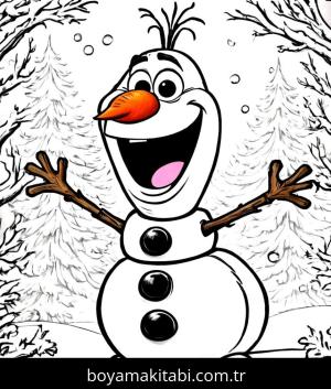 Olaf boyama sayfası,  coloring page, , 