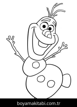 Olaf boyama sayfası – PDF indir, sevimli karakter