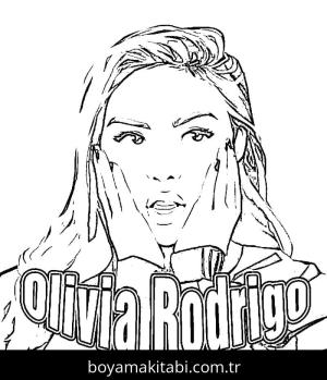 Olivia Rodrigo boyama sayfası – eğitici aktivite, yaratıcılık