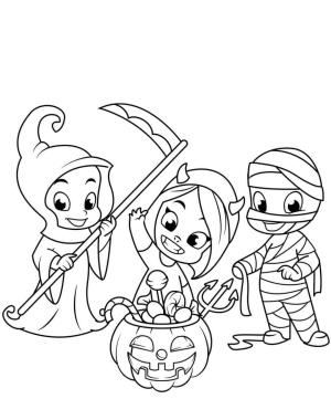 Ölüm Meleği (Azrail) boyama sayfası,  coloring page, Sevimli Cadılar Bayramı Azrail, 