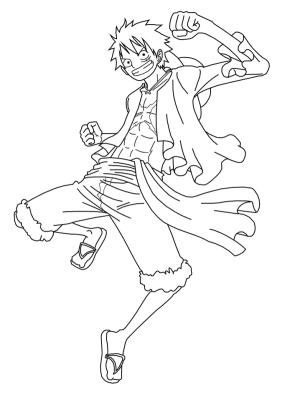 One Piece boyama sayfası,  coloring page, Mutlu Luffy’ler, 