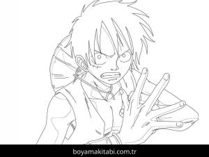 One Piece boyama sayfası – boyama etkinliği, çocuk aktivitesi
