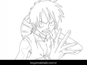 One Piece boyama sayfası – yaratıcılığı geliştirir, keyifli zaman