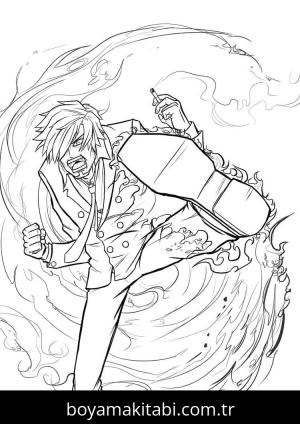 One Piece boyama sayfası – yaratıcılık, eğlenceli etkinlik