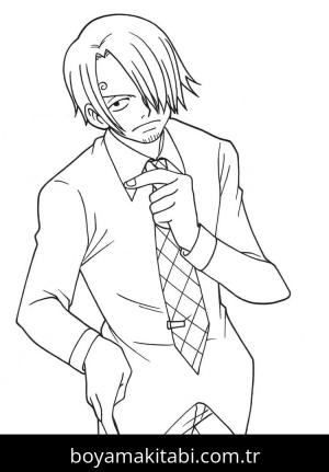 One Piece boyama sayfası – el becerilerini geliştirir, boyama çalışması