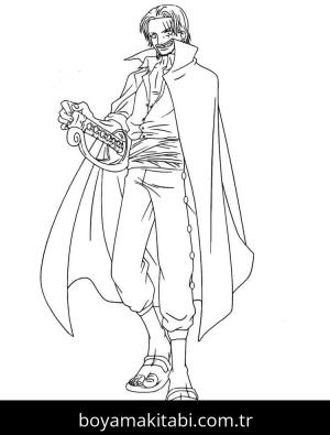 One Piece boyama sayfası – eğitici aktivite, yaratıcılık