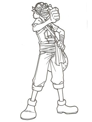 One Piece boyama sayfası,  coloring page, Usopp, 