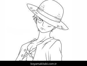One Piece boyama sayfası – sanatsal çalışma, çocuklar için