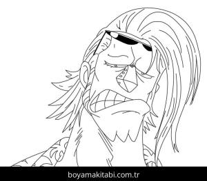 One Piece boyama sayfası – renkli çizimler, okul öncesi