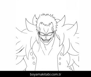 One Piece boyama sayfası – çocuklar için, çizgi film temalı