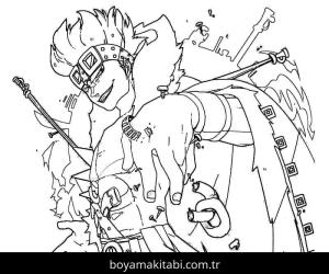 One Piece boyama sayfası – evde etkinlik, ücretsiz yazdır