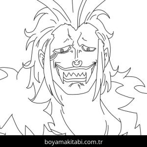 One Piece boyama sayfası – el becerilerini geliştirir, boyama çalışması