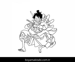 One Piece boyama sayfası – el becerilerini geliştirir, boyama çalışması