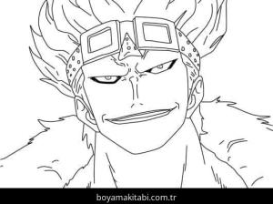 One Piece boyama sayfası – eğitici aktivite, yaratıcılık