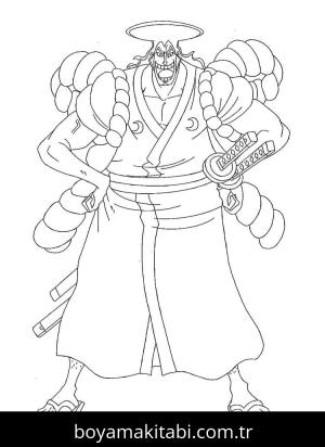 One Piece boyama sayfası – boyama çalışması, yaratıcılığı geliştirir